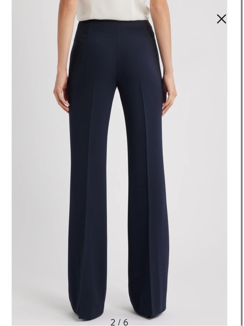Theory Demitria - Admiral Crepe' Flare Leg Pants - Picture 8 of 14